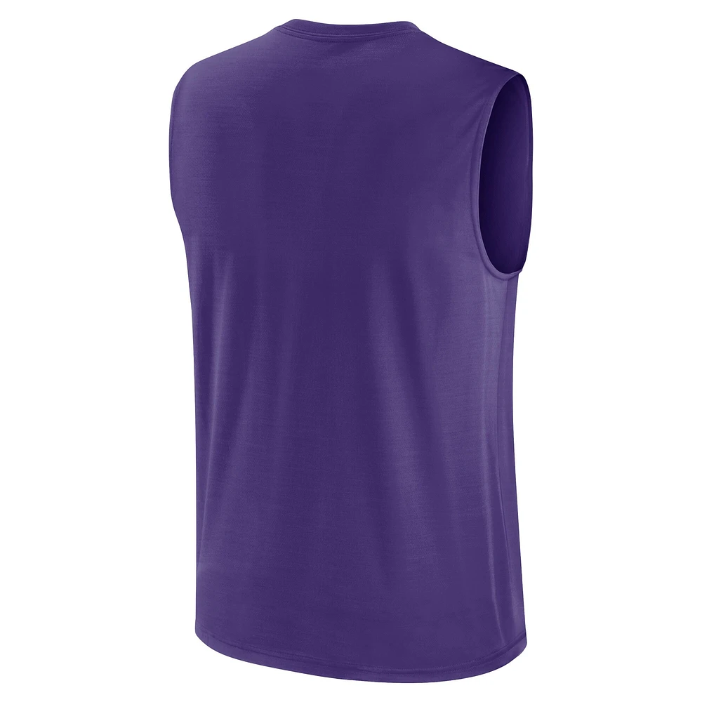 Débardeur Nike violet Minnesota Vikings Blitz Legend Performance Muscle pour homme