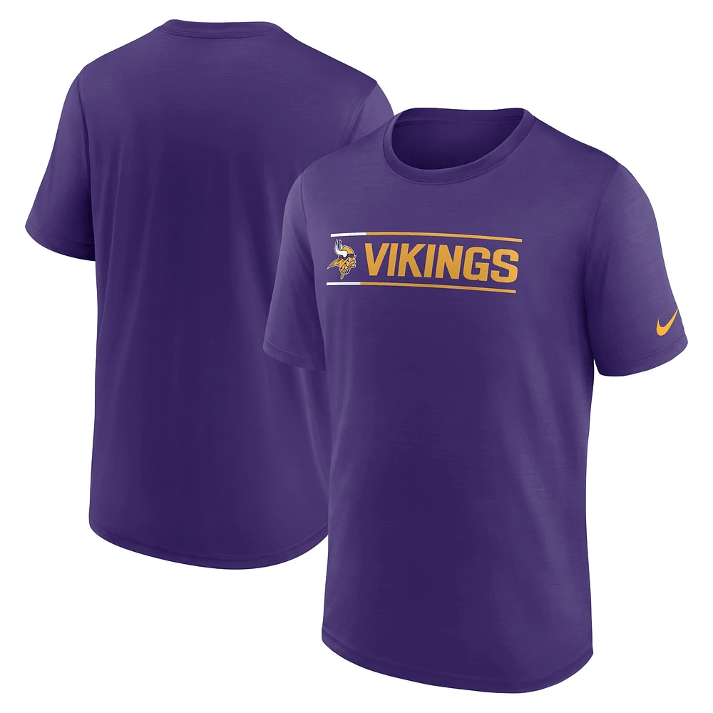 T-shirt Nike violet Minnesota Vikings Exceed Performance pour homme