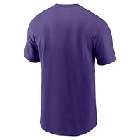 T-shirt essentiel Nike Minnesota Vikings Lockup pour homme, violet