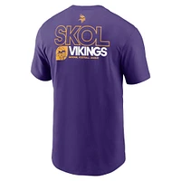 Men's Nike Purple Minnesota Vikings Outline T-Shirt