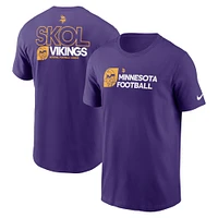 Men's Nike Purple Minnesota Vikings Outline T-Shirt