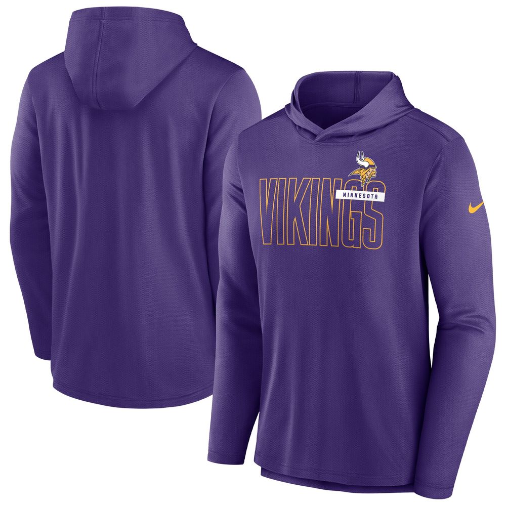 Men's '47 Minnesota Vikings Imprint Headline White Out Pullover Hoodie