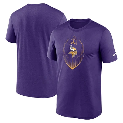 T-shirt Nike violet Minnesota Vikings Primetime Legend Icon Performance pour homme