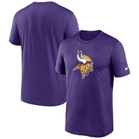 T-shirt Nike violet pour homme avec logo Primetime Legend Performance des Minnesota Vikings
