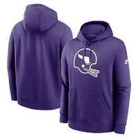 Men's Nike Purple Minnesota Vikings Rewind Club Logo Pullover Hoodie