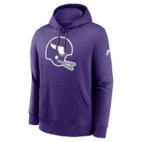 Men's Nike Purple Minnesota Vikings Rewind Club Logo Pullover Hoodie