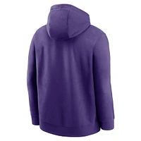 Men's Nike Purple Minnesota Vikings Rewind Club Logo Pullover Hoodie