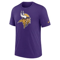 Men's Nike Purple Minnesota Vikings Rewind Logo Tri-Blend T-Shirt