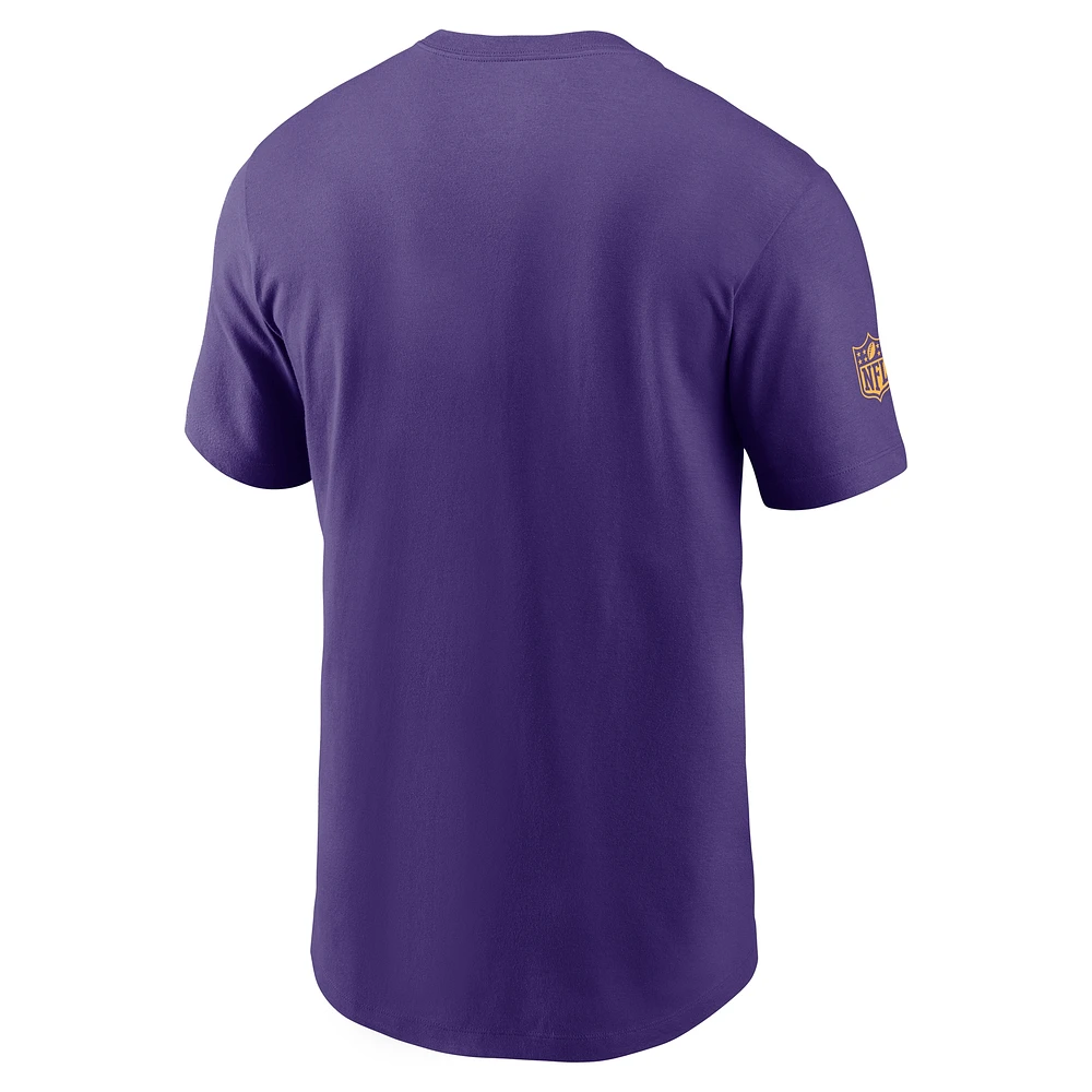 Men's Nike Purple Minnesota Vikings Sideline Performance T-Shirt