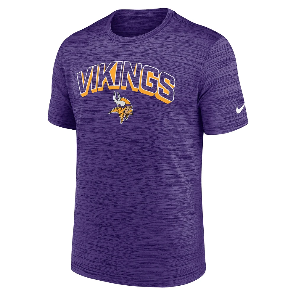 T-shirt Nike Velocity Performance violet pour homme des Minnesota Vikings
