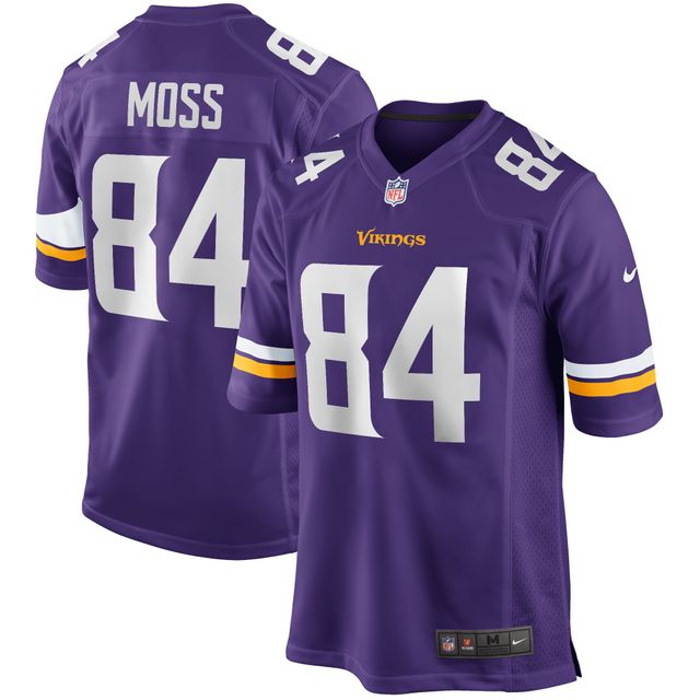 Maillot de joueur retraité Nike Randy Moss violet des Minnesota Vikings pour hommes