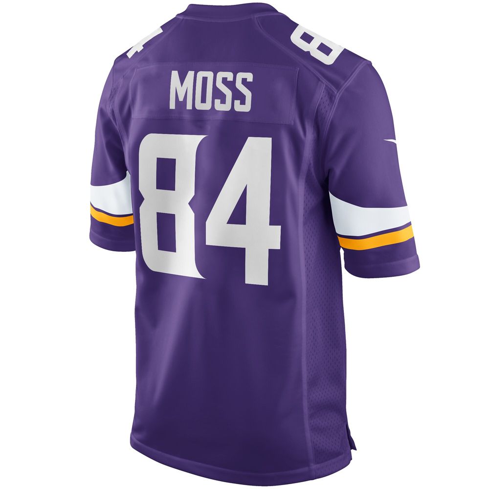 Men's Nike Randy Moss Purple Minnesota Vikings Game Retired Player Jersey