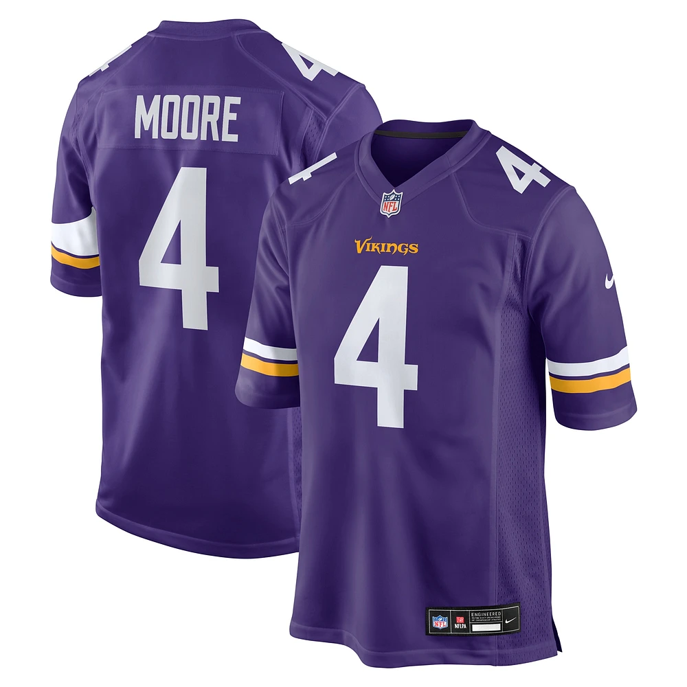Men's Nike Rondale Moore Purple Minnesota Vikings Team Game Jersey