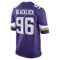 Men's Nike Ross Blacklock Purple Minnesota Vikings Game Player Jersey