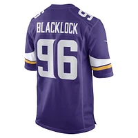 Maillot de joueur jeu Nike Ross Blacklock violet pour hommes des Vikings du Minnesota
