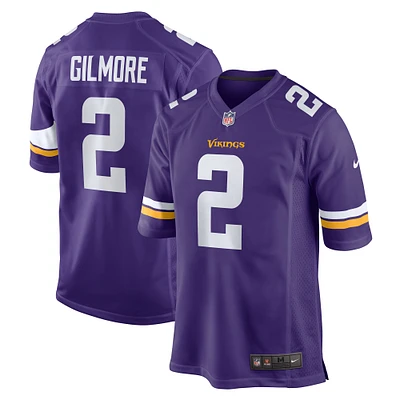 Maillot de match violet Nike Stephon Gilmore des Minnesota Vikings pour homme