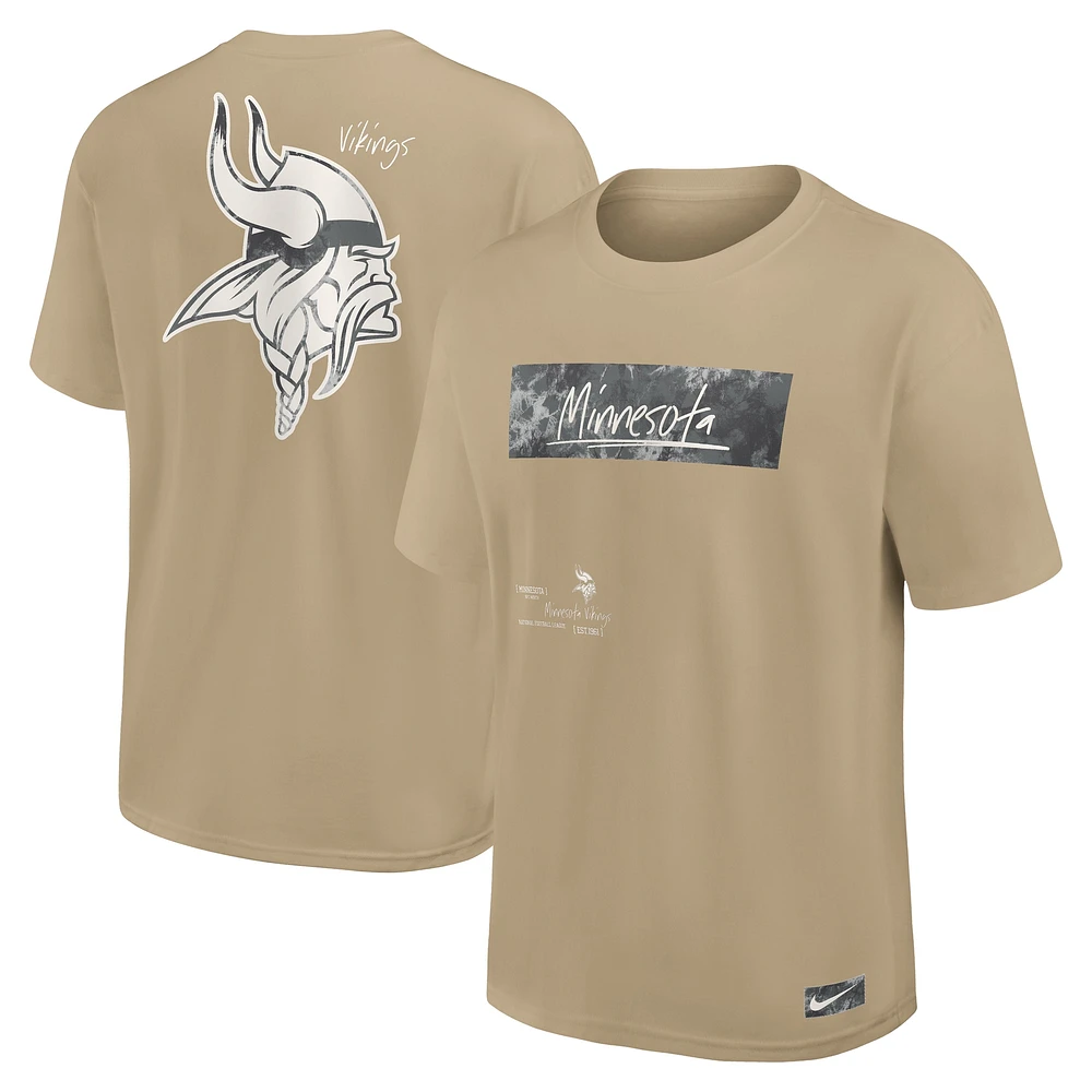 T-shirt Nike Tan Minnesota Vikings Statement Max90 pour homme