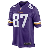 Men's Nike T.J. Hockenson Purple Minnesota Vikings Game Player Jersey