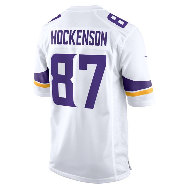 Nike T.J. pour hommes Maillot de joueur jeu Hockenson blanc des Vikings du Minnesota