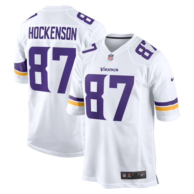 Nike T.J. pour hommes Maillot de joueur jeu Hockenson blanc des Vikings du Minnesota