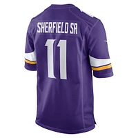 Maillot de match Nike Trent Sherfield Sr. violet des Minnesota Vikings pour hommes