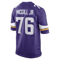 Men's Nike T.Y. McGill Jr. Purple Minnesota Vikings Game Player Jersey