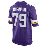 Maillot de match l'équipe Nike Tyrese Robinson violet des Minnesota Vikings pour hommes