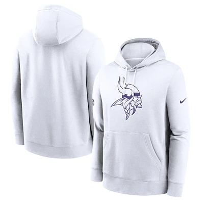 Sweat à capuche en polaire blanc Minnesota Vikings Club pour homme Nike