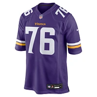 Men's Nike Will Fries  Purple Minnesota Vikings Team Game Jersey