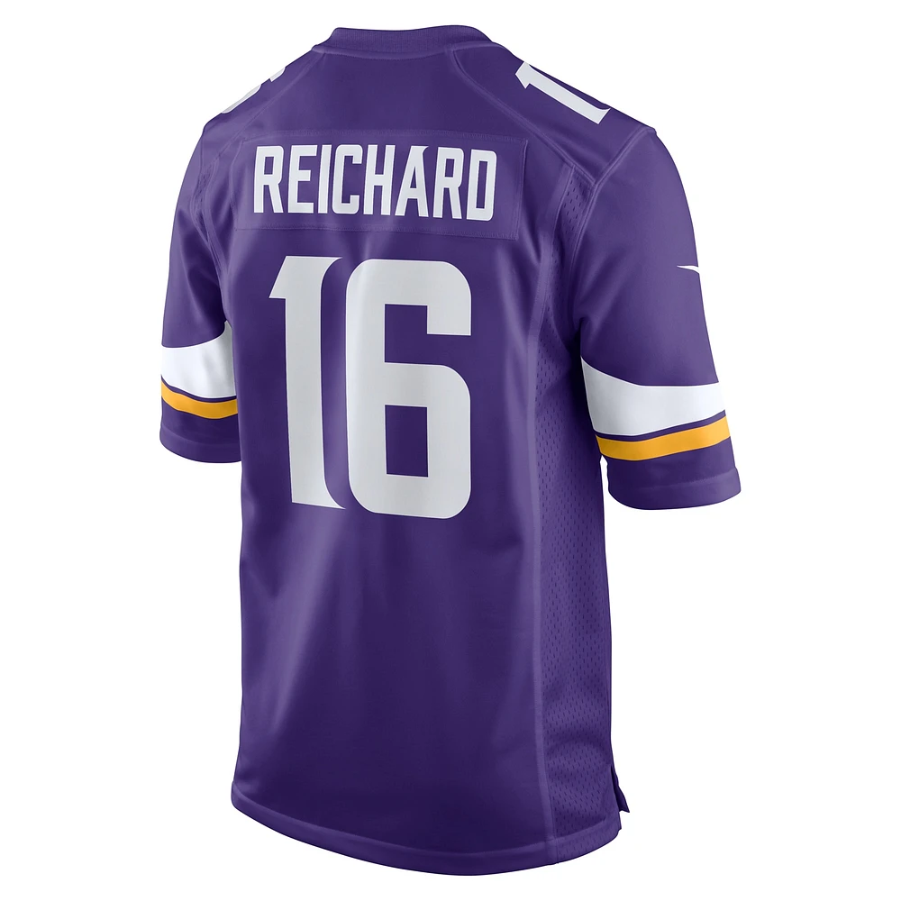 Maillot de match violet Nike Will Reichard des Minnesota Vikings pour homme