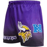 Men's Pro Standard Black/Purple Minnesota Vikings Ombre Mesh Shorts