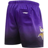 Men's Pro Standard Black/Purple Minnesota Vikings Ombre Mesh Shorts