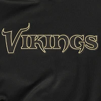 Sweat à capuche classique en chenille Pro Standard noir Minnesota Vikings pour homme