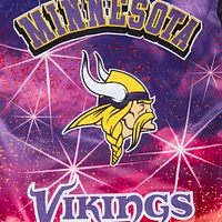 Men's Pro Standard Black Minnesota Vikings Sublimated Satin Full-Snap Jacket