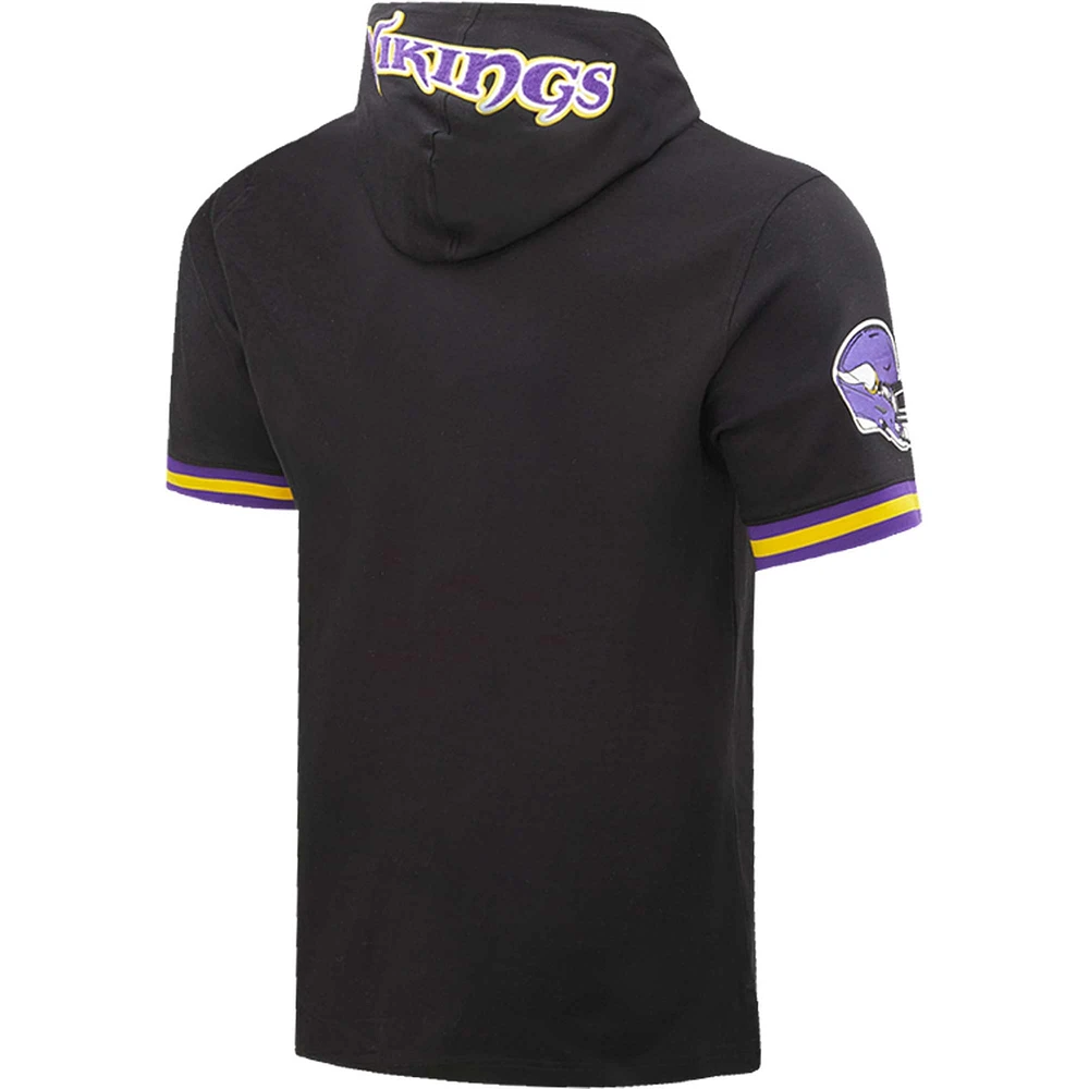 T-shirt à capuche avec nom et numéro du joueur Pro Standard Justin Jefferson des Vikings Minnesota noir pour homme