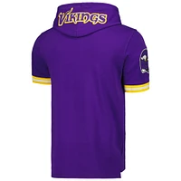 T-shirt à capuche avec nom et numéro du joueur Pro Standard Justin Jefferson pour homme des Vikings Minnesota pourpre