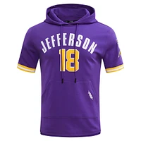 T-shirt à capuche pour hommes Pro Standard Justin Jefferson violet Minnesota Vikings nom et numéro du joueur