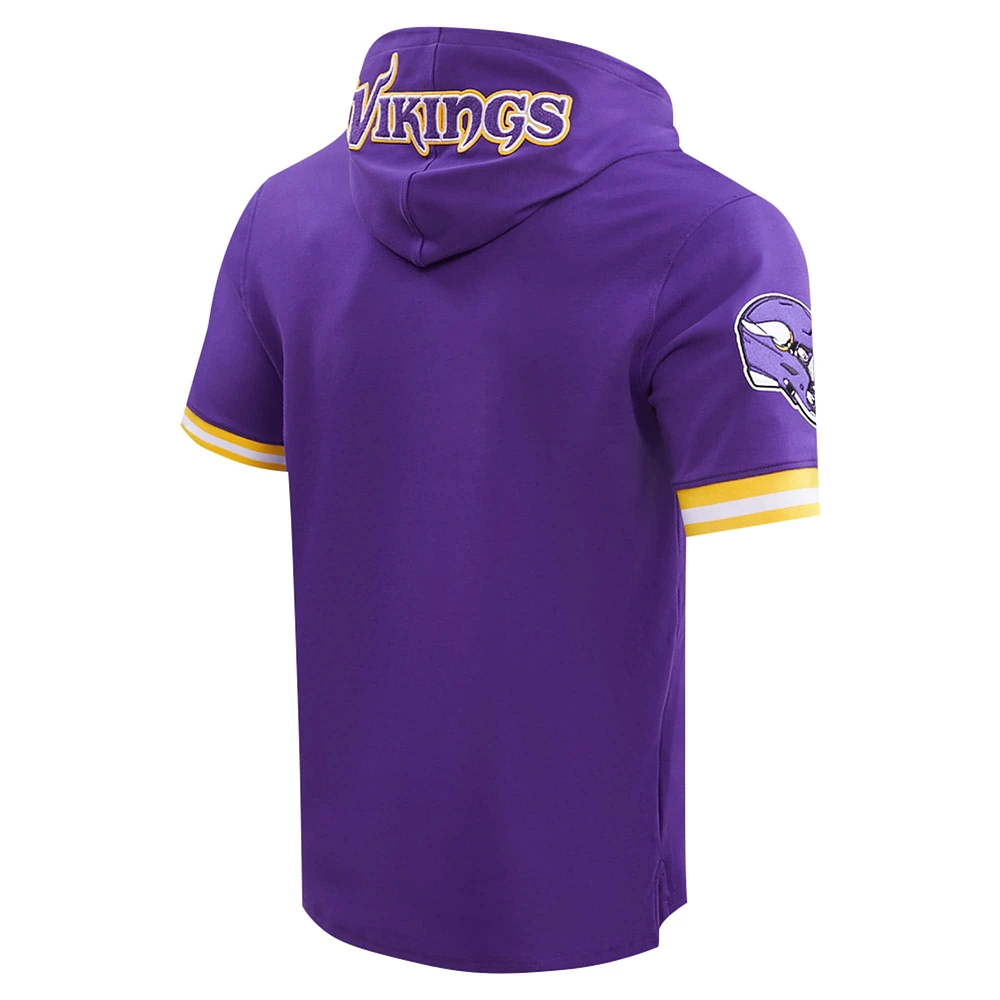 T-shirt à capuche pour hommes Pro Standard Justin Jefferson violet Minnesota Vikings nom et numéro du joueur