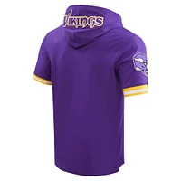 T-shirt à capuche pour hommes Pro Standard Justin Jefferson violet Minnesota Vikings nom et numéro du joueur