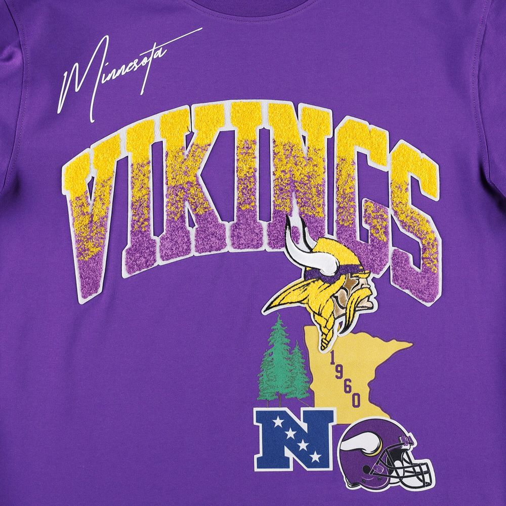 UNDER ARMOUR Minnesota Vikings NFL Crew Neck Purple T-Shirt Men's Size Large