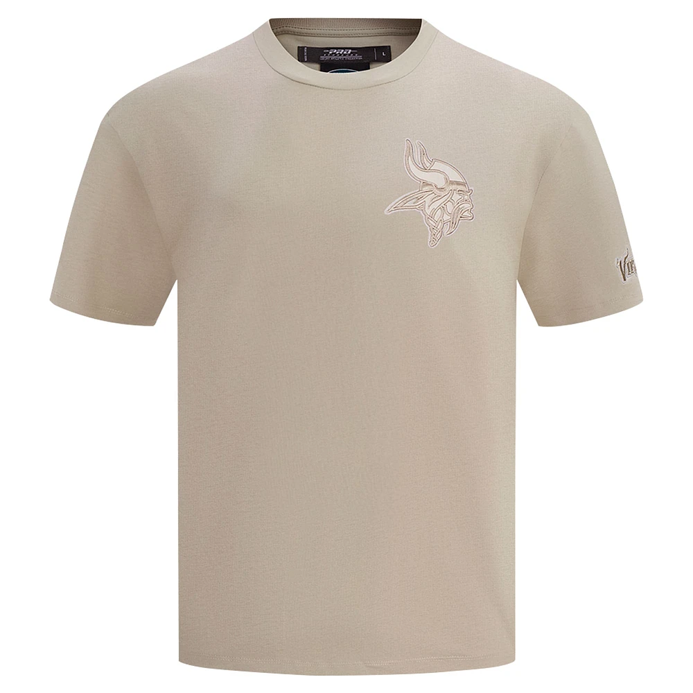 T-shirt à épaules tombantes Pro Standard Tan pour homme des Minnesota Vikings