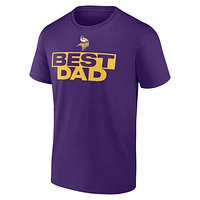 Men's Purple Minnesota Vikings Best Dad T-Shirt