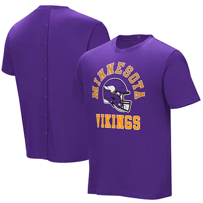 T-shirt violet avec assistance au panier des Vikings du Minnesota pour hommes