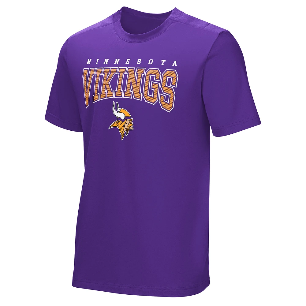 T-shirt adaptatif violet pour hommes des Minnesota Vikings Home Team