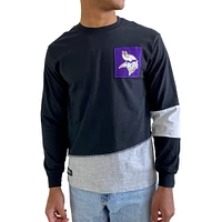 Refried Apparel T-shirt à manches longues pour homme Minnesota Vikings Sustainable Angle noir