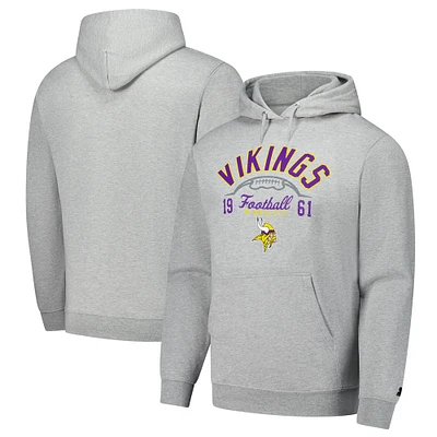 Sweat à capuche gris chiné Starter pour homme des Minnesota Vikings