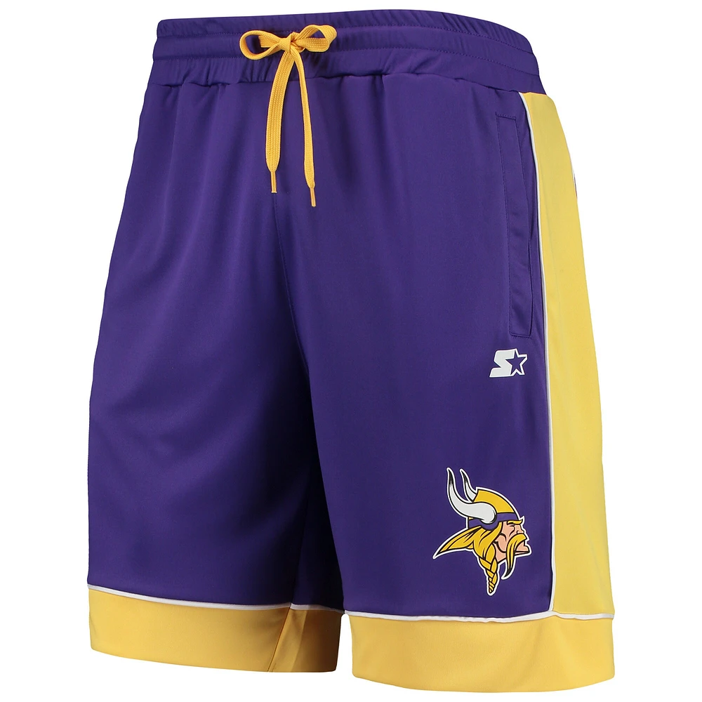 Men's Starter Purple/Gold Minnesota Vikings Fan Favorite Fashion Shorts