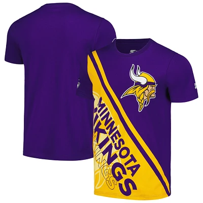 T-shirt graphique Starter violet/or pour hommes Minnesota Vikings Finish Line Extreme