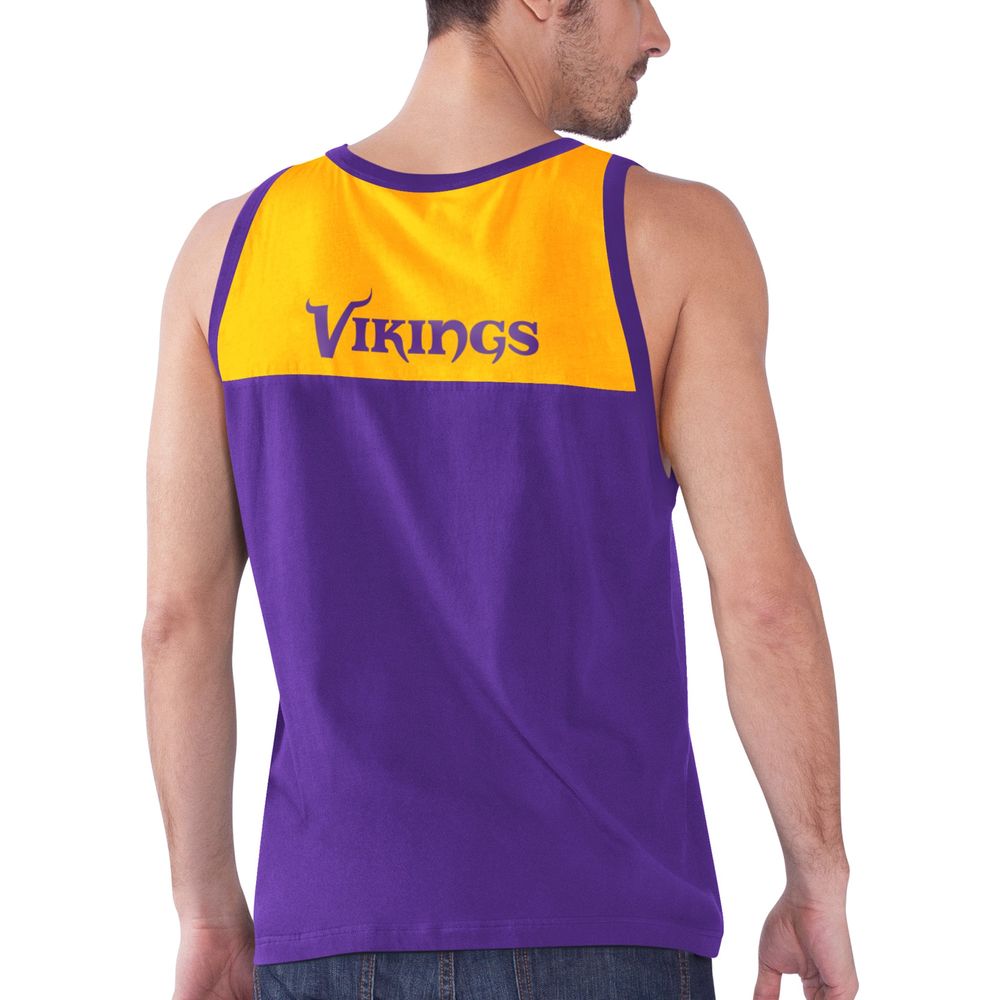 Men's Starter Purple/Gold Minnesota Vikings Logo Touchdown Fashion Tank Top