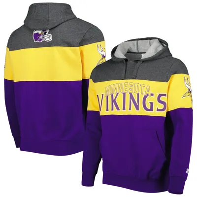 Men's The Wild Collective Black Minnesota Vikings Camo Pullover Hoodie